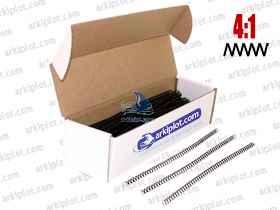 Espiral Metálica 4:1 Ø14mm Negro 200ud (100hj)