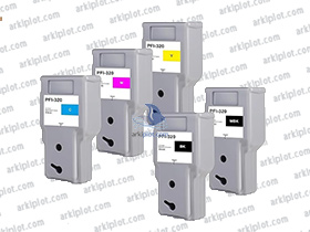 Tinta Compatible PFI-320Y Amarillo 300ml.