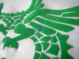 Vinilo flex flock - Ejemplo Verde