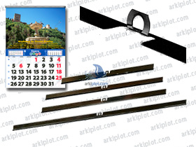 Varillas de calendario 315mm (100uds) negro