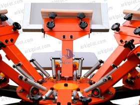 Carrusel de serigrafia SPM-606 Multitouch, 6 colores    6 estaciones, manual