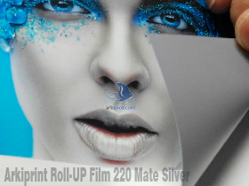 Arkiprint Roll-UP Film 220 Mate Silver - Vista trasera