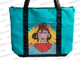 Bolsa de loneta reforzada sublimable - área sublimable 17x21cm - Verde